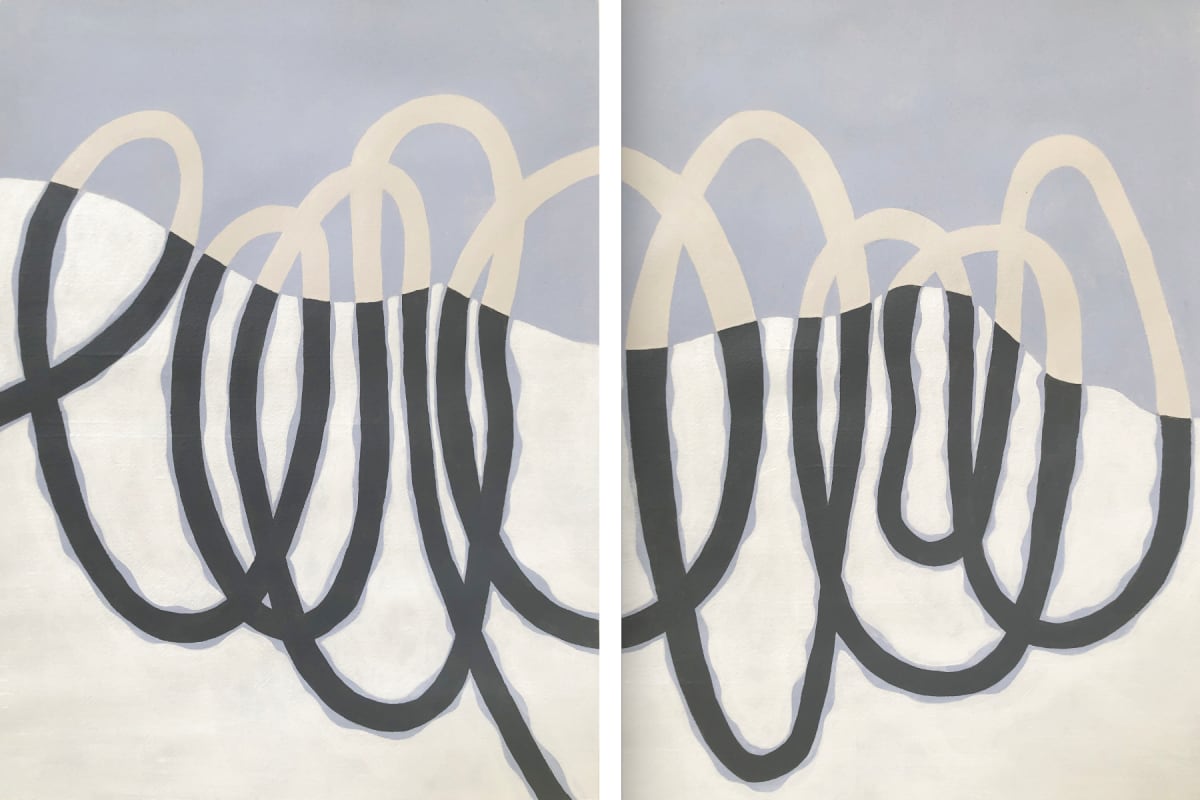 Loops - Diptych by Kathy Ferguson  Image: Loops - Diptych