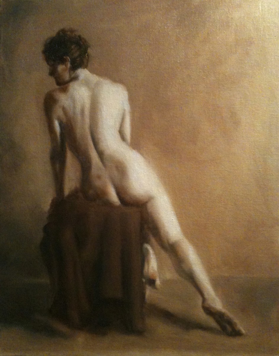 Seated Nude from Back by Kathy Ferguson 