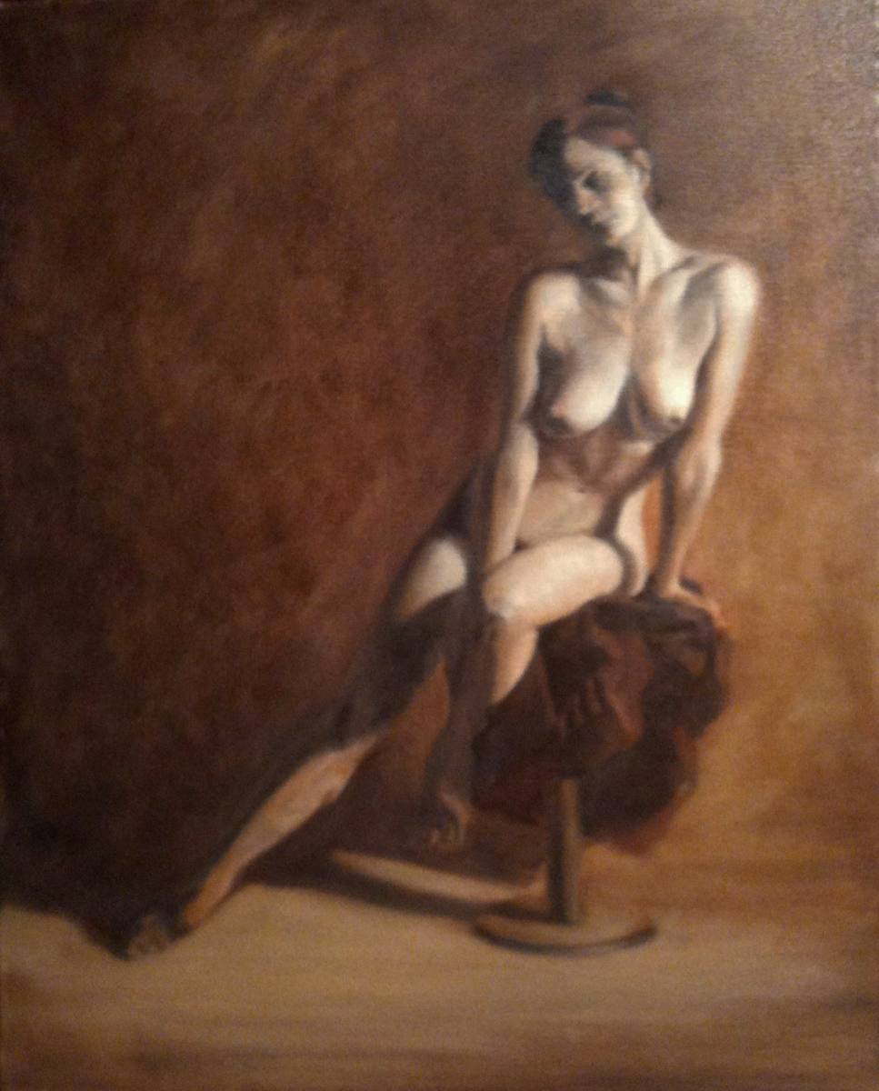 Seated Nude from Front by Kathy Ferguson, Image 1.