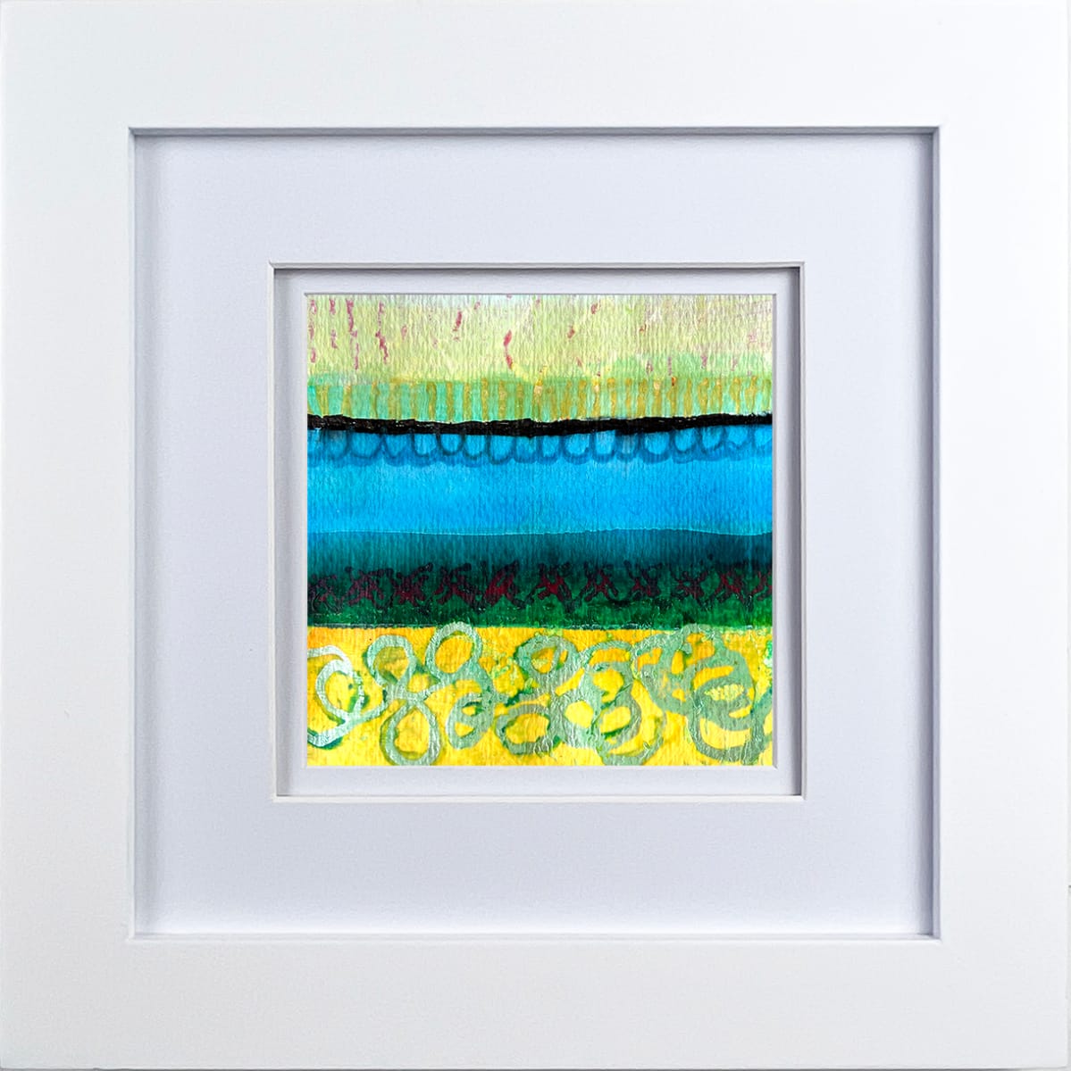Stripes Eight by Kathy Ferguson  Image: Framed Artwork