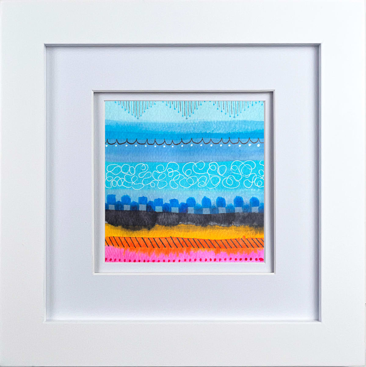 Stripes Five by Kathy Ferguson  Image: Framed Artwork