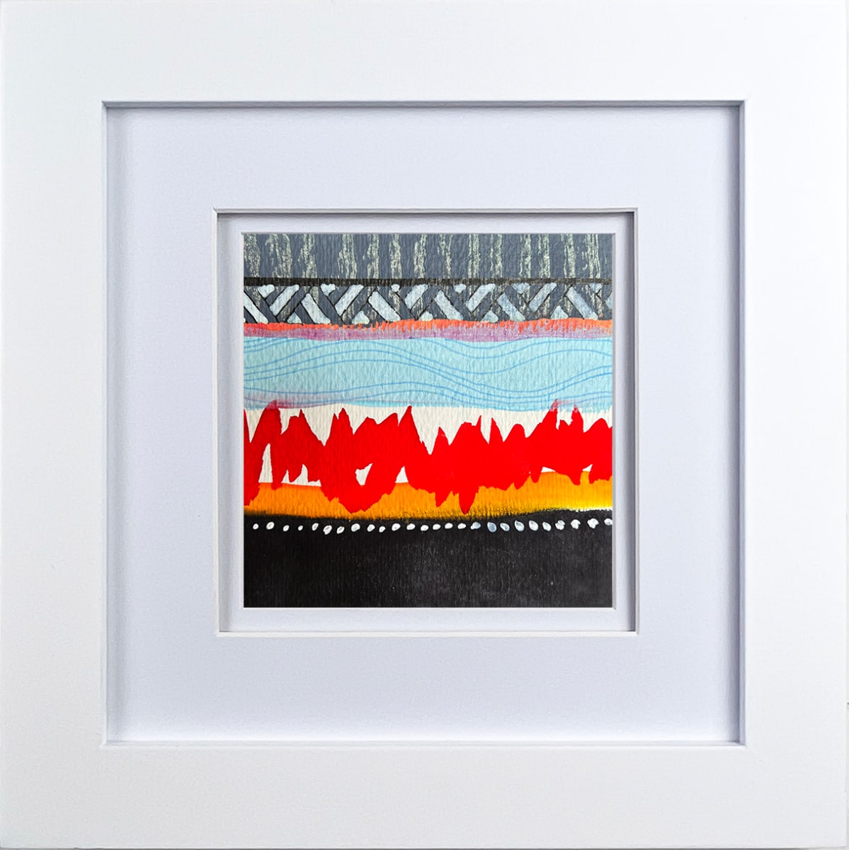 Stripes Nine by Kathy Ferguson  Image: Framed Artwork