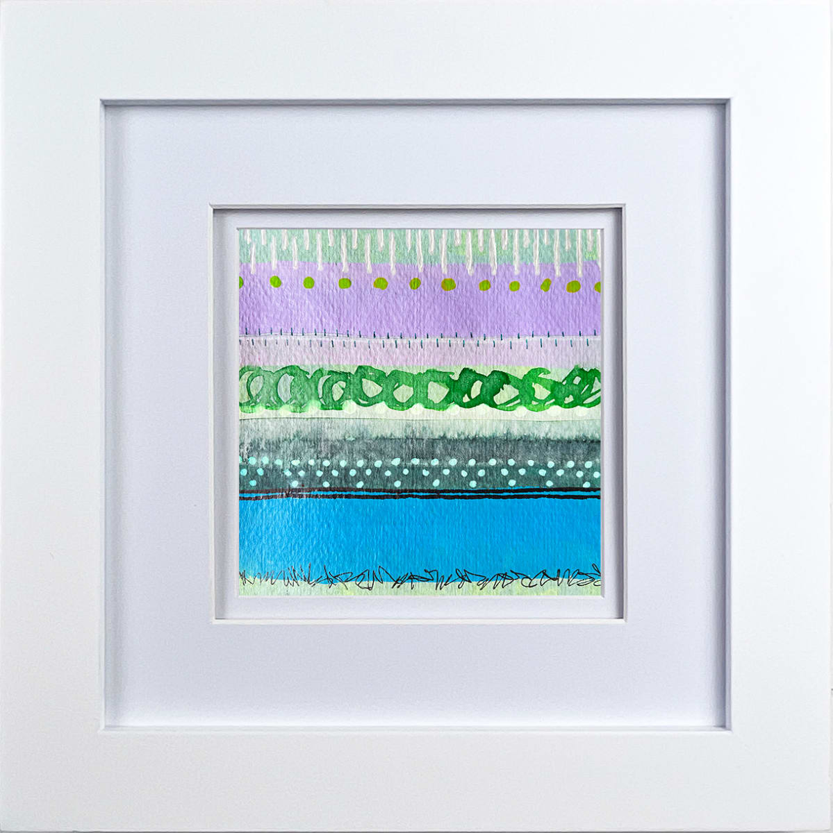 Stripes Seven by Kathy Ferguson  Image: Framed Artwork