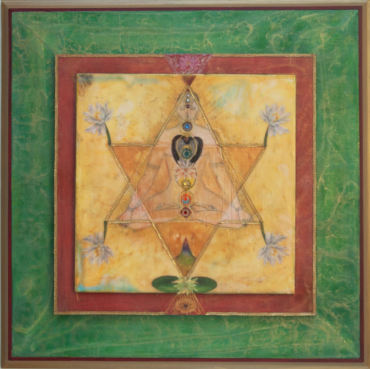 6 Pointed Star Buddha by Debbie Mathew 