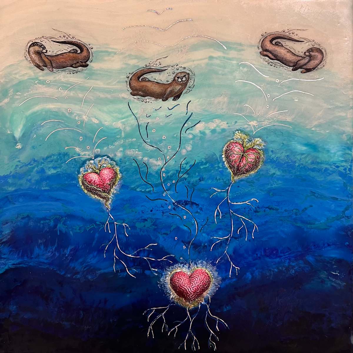 Three Hearts by Debbie Mathew, Image 1.