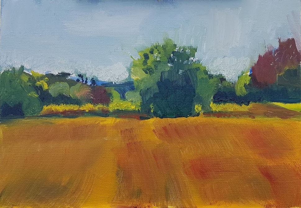 Champ à Auvers sur Oise by Twose David 