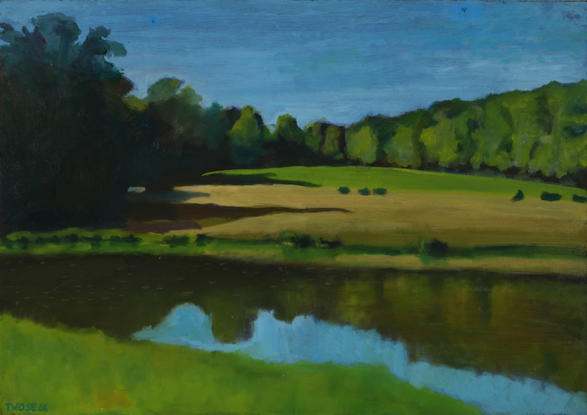 Le lac de St Fargeau by Twose David 