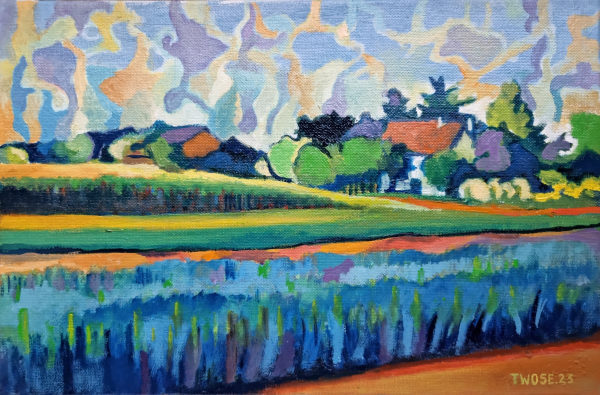 Les champs bleus by Twose David 