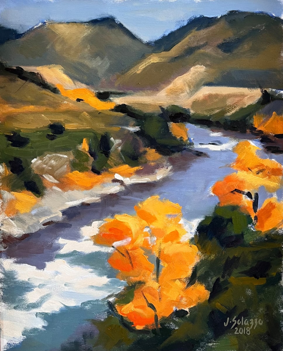 River Bend in Autumn by Julia Solazzo Art 