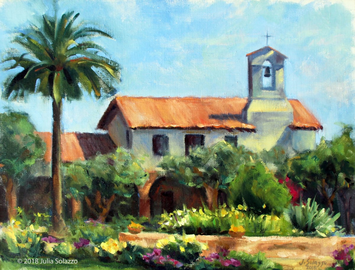 MISSION SAN JUAN by Julia Solazzo Art  Image: Commissioned Piece- Not for Sale