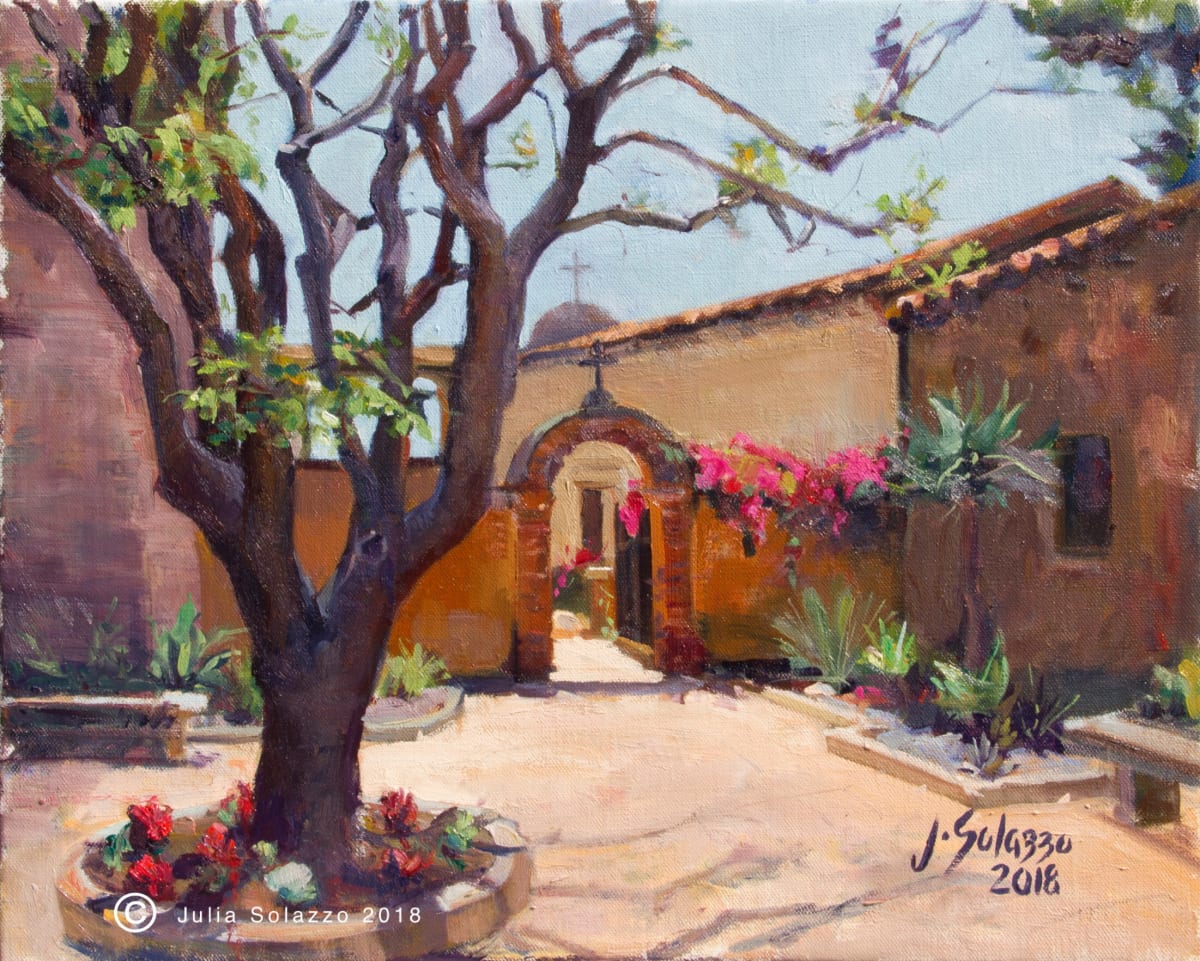 MISSION COURTYARD by Julia Solazzo Art 