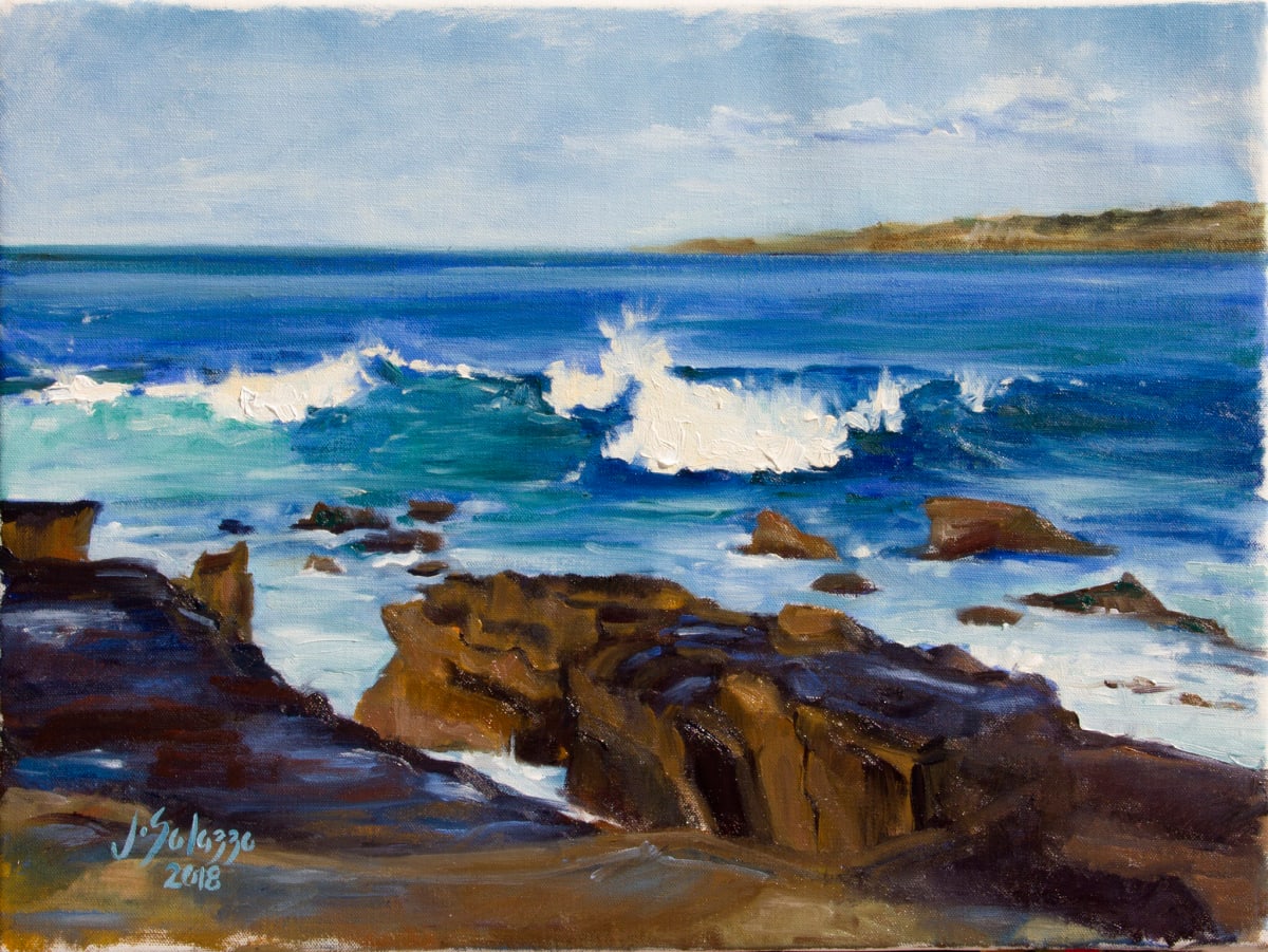 LA JOLLA SURF BREAK by Julia Solazzo Art 