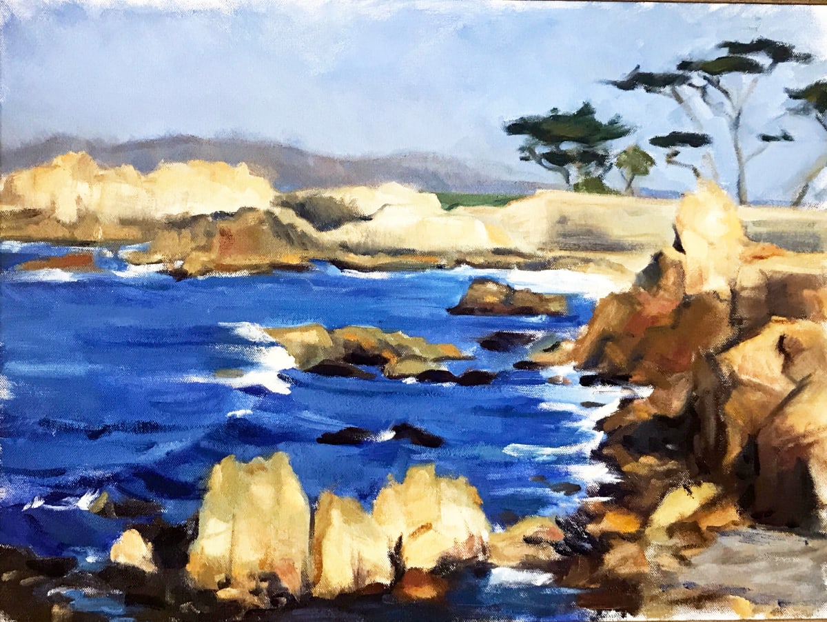 ROCKY SEASCAPE by Julia Solazzo Art 