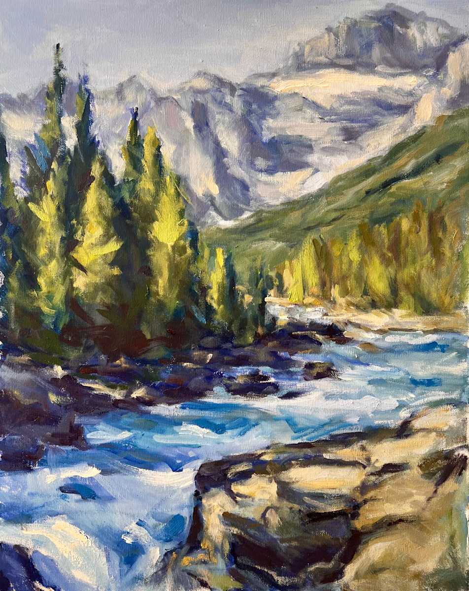 MOUNTAINSIDE WATERS by Julia Solazzo Art 