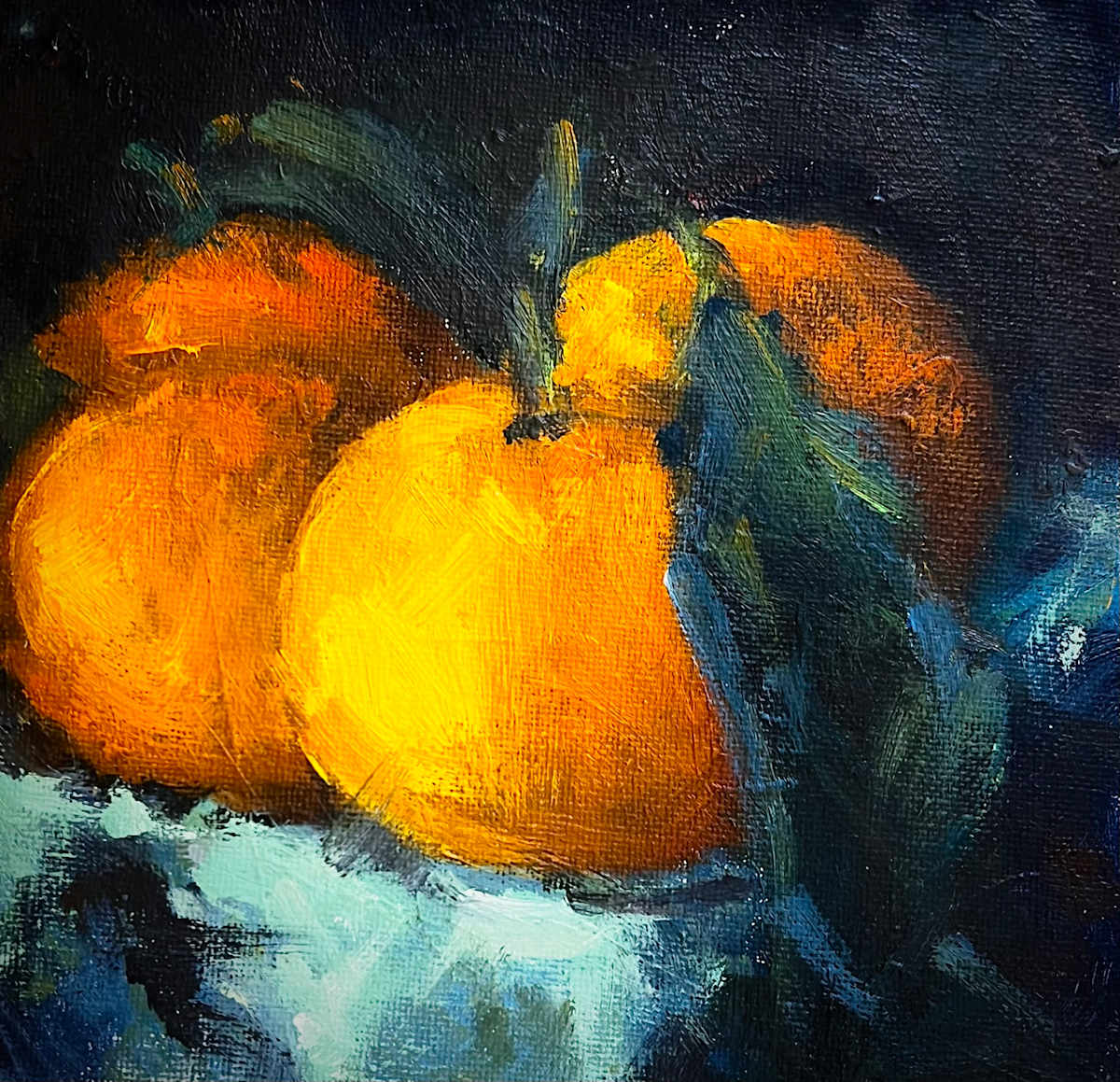 TANGERINE STILL LIFE by Julia Solazzo Art 