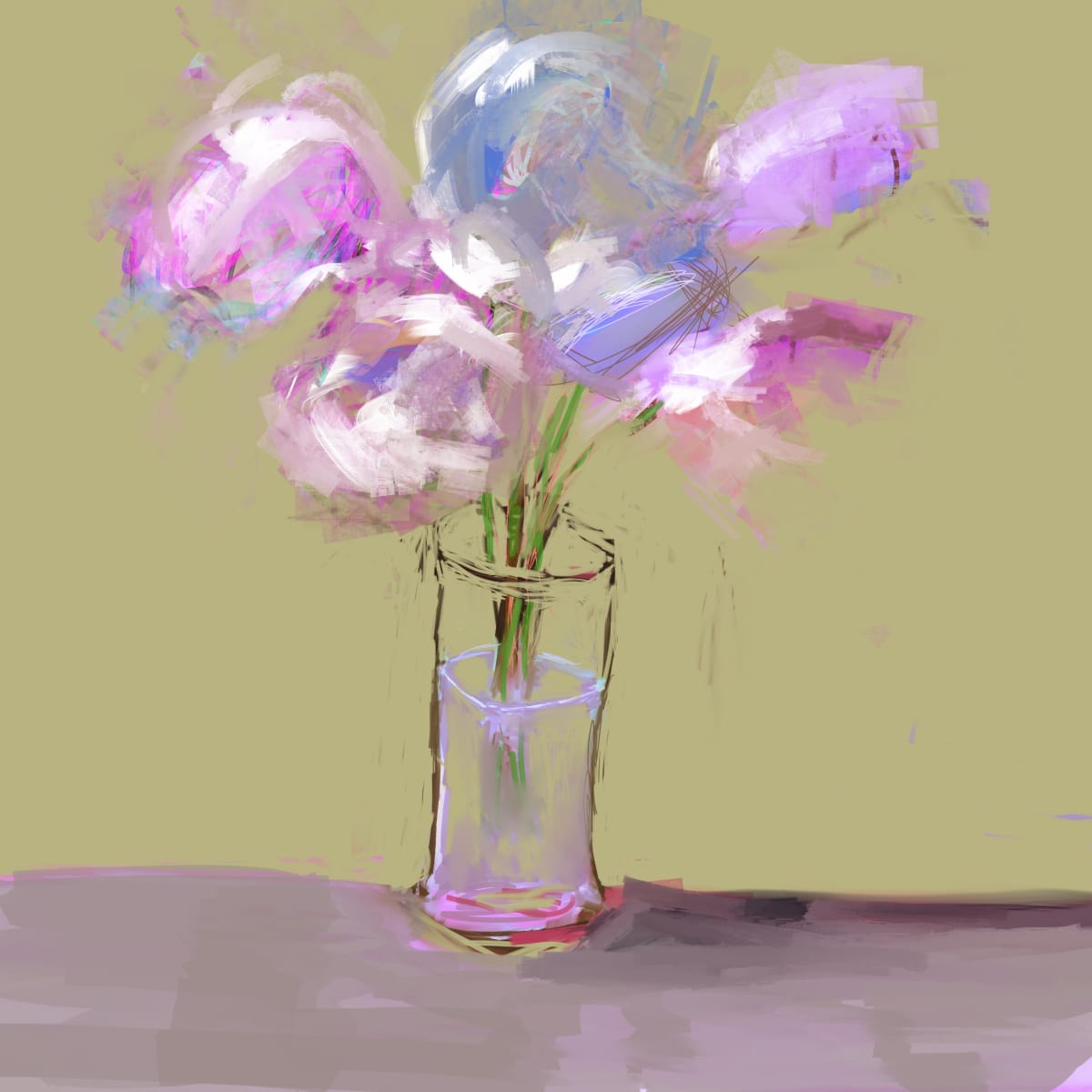Flowers imagined by Trevor Rowe  Image: Digital painting