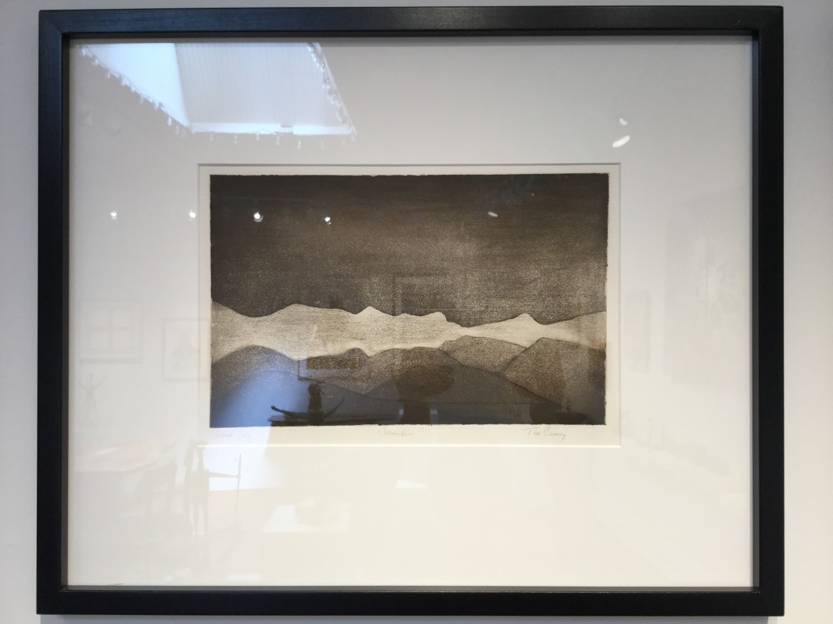 Snow line-Artist Proof Etching  by Tim Carney 