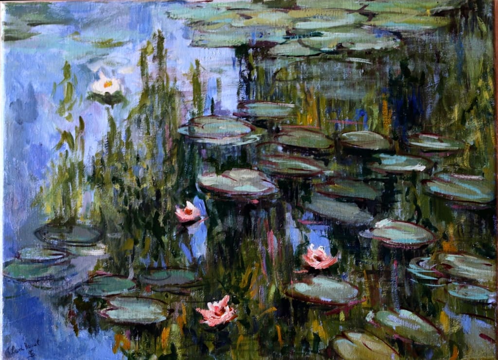 A copy of Monet's painting by Kristine Skipsna 