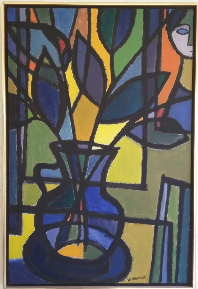 Vase with Leaves by Hilde Weingarten 