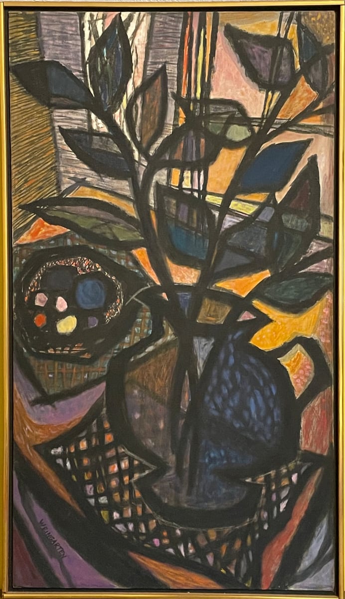 Vase with Leaves by Hilde Weingarten 