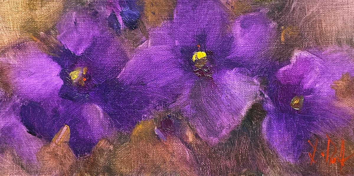 Violets 1 by Lamya Deeb  Image: Violets 1