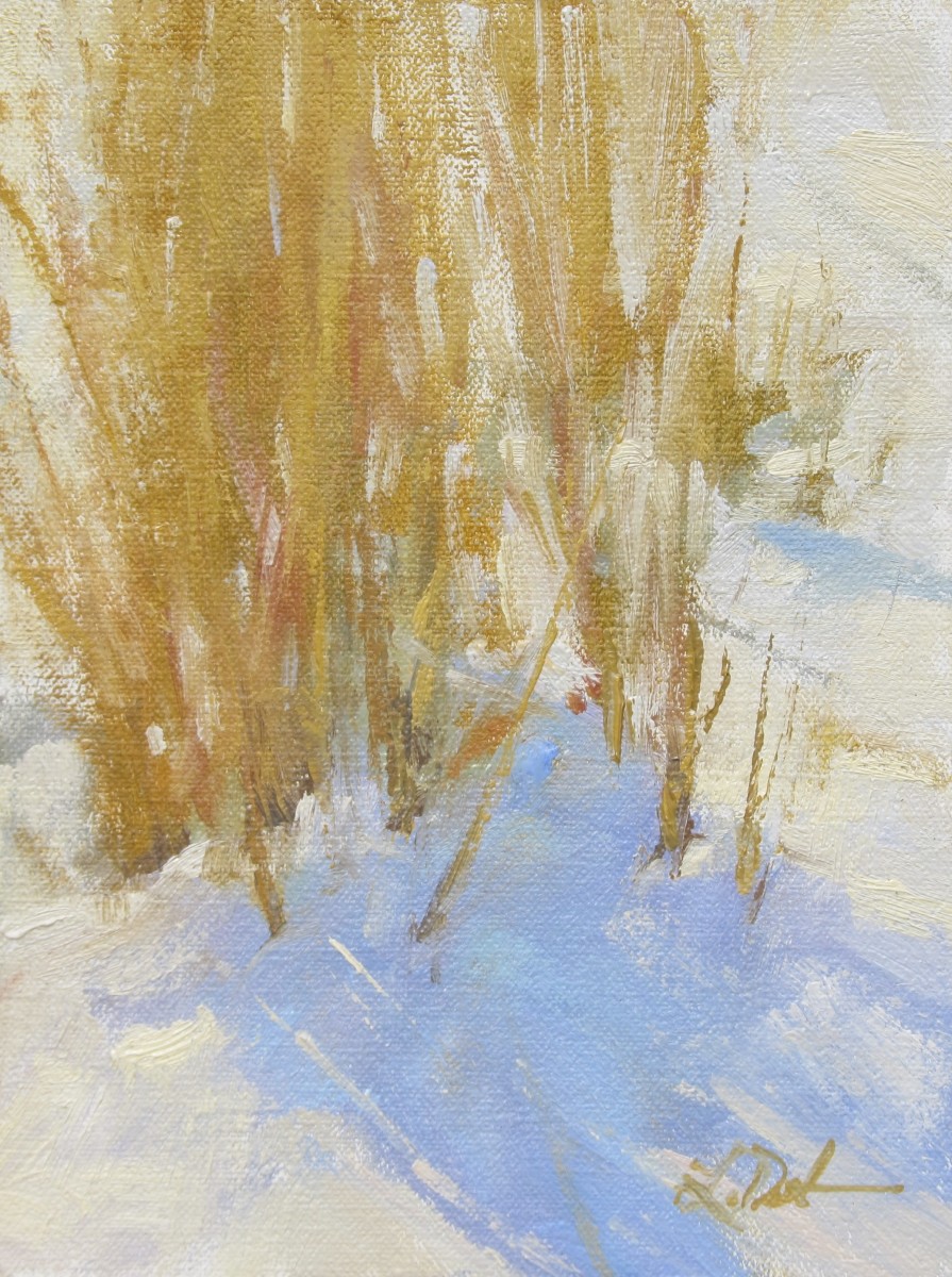 Grasses in Snow by Lamya Deeb 