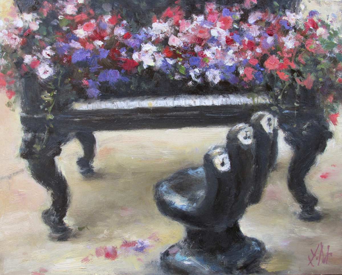 Etude in Petunias, Image 1.