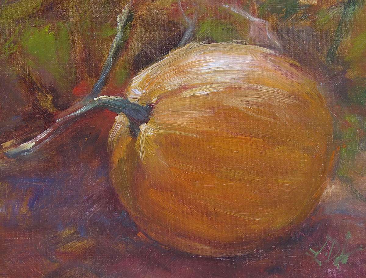 Lil' Pumpkin On the vine by Lamya Deeb, Image 1.
