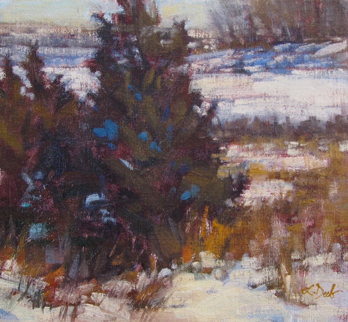 Two Junipers by Lamya Deeb, Image 1.
