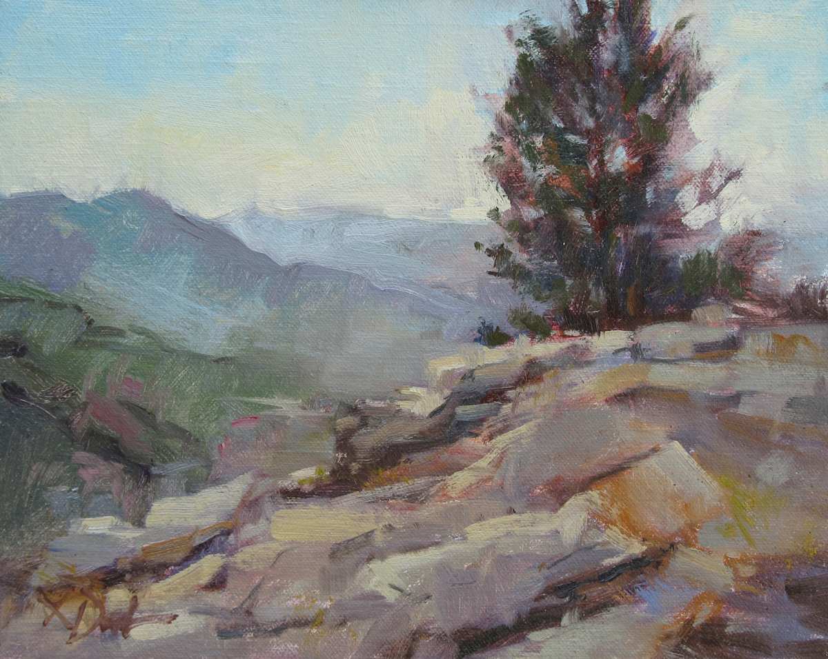 View from a Rocky Ledge by Lamya Deeb, Image 1.
