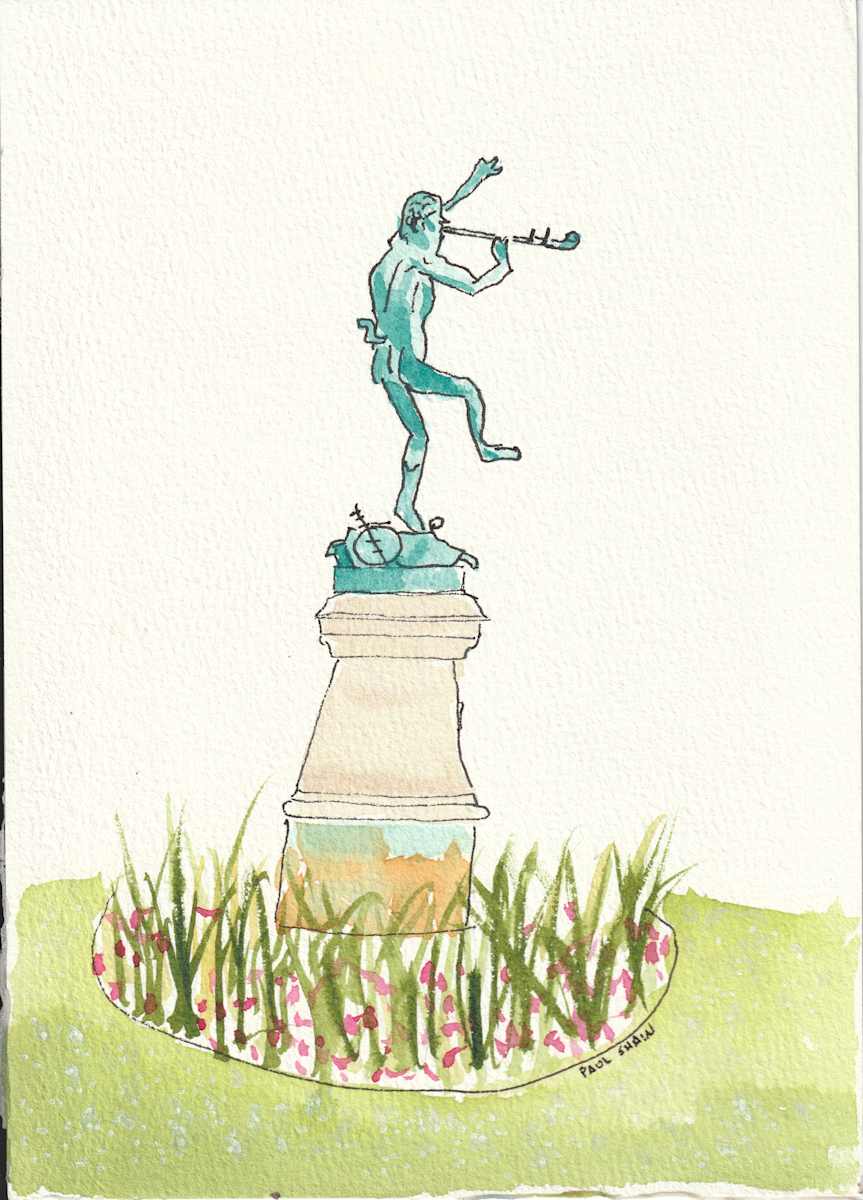 Faun dansant by Paul Shain  Image: Faun dansant, Jardins Luxembourg, Paris