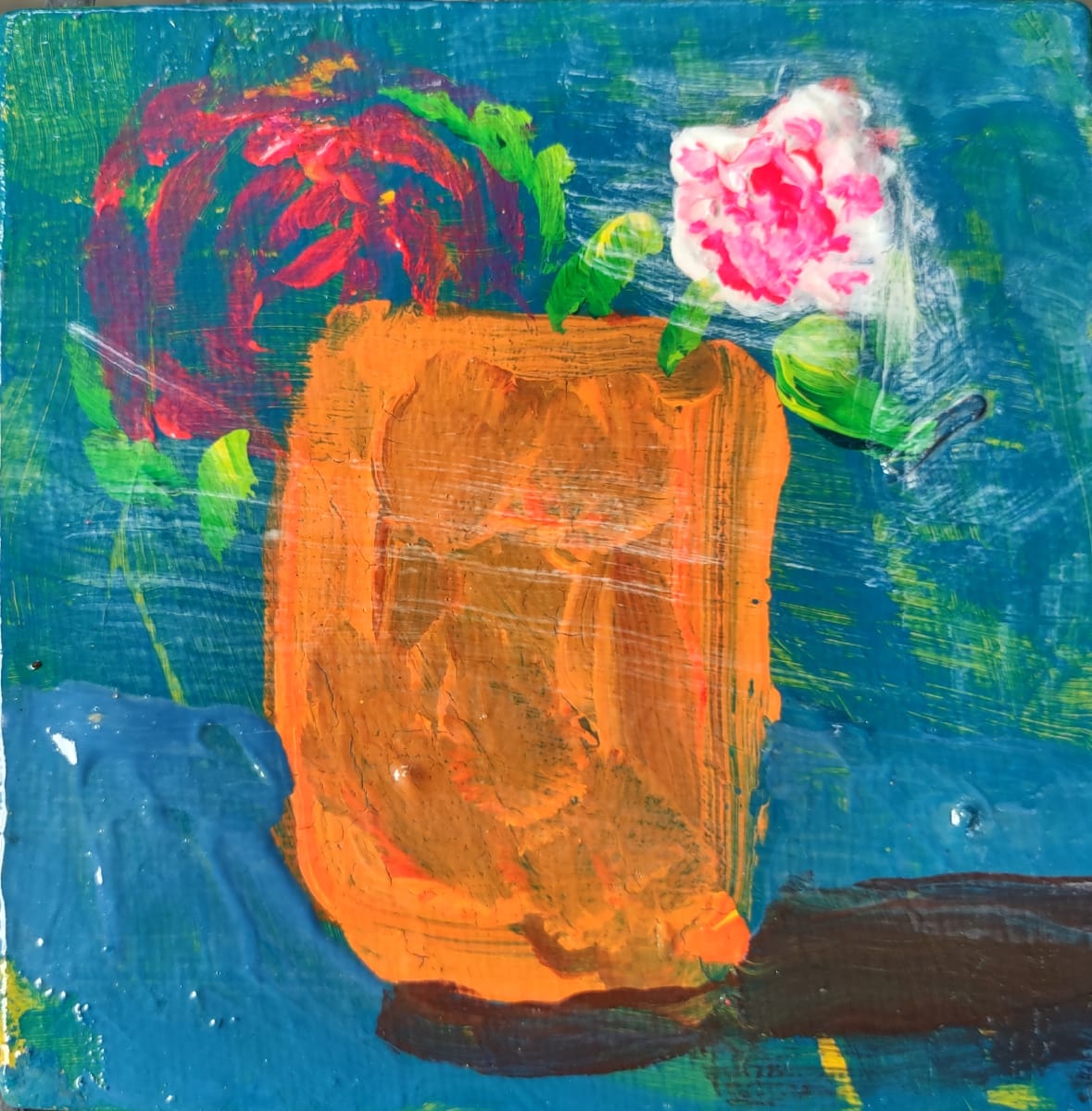 Red Flowers by Paul Shain 