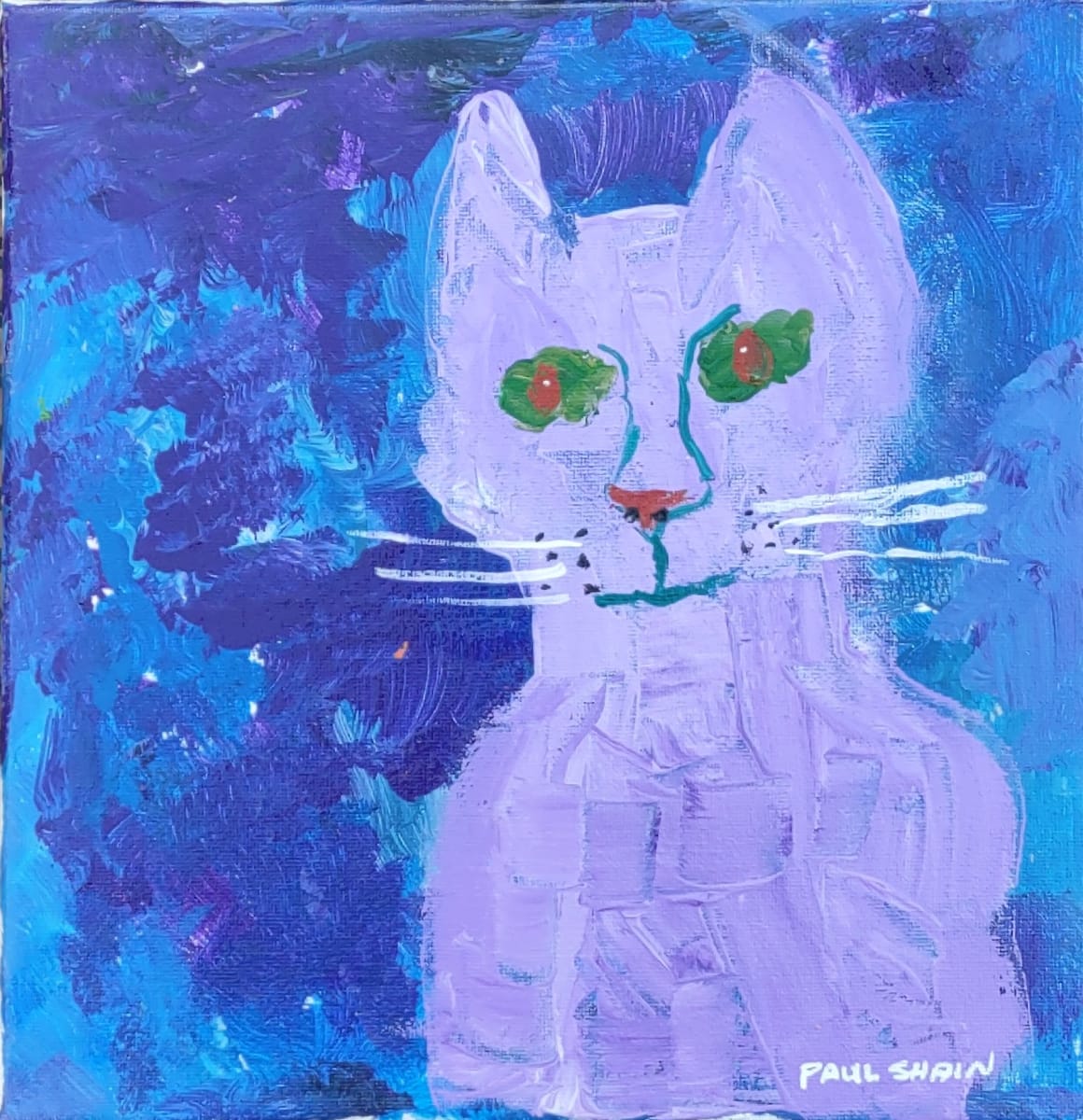 Mauve cat by Paul Shain 