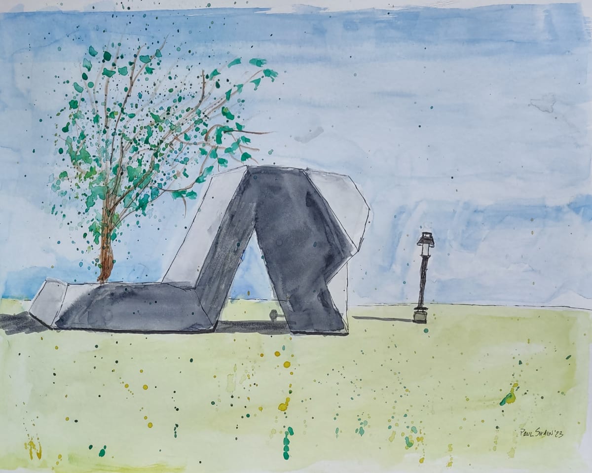 Snake Is Out by Paul Shain  Image: Tony Smith (1912-1980). The Snake is out (1982-1983) 216" x 408". Menil Collection on loan to the University of Houston System. Houston, USA.