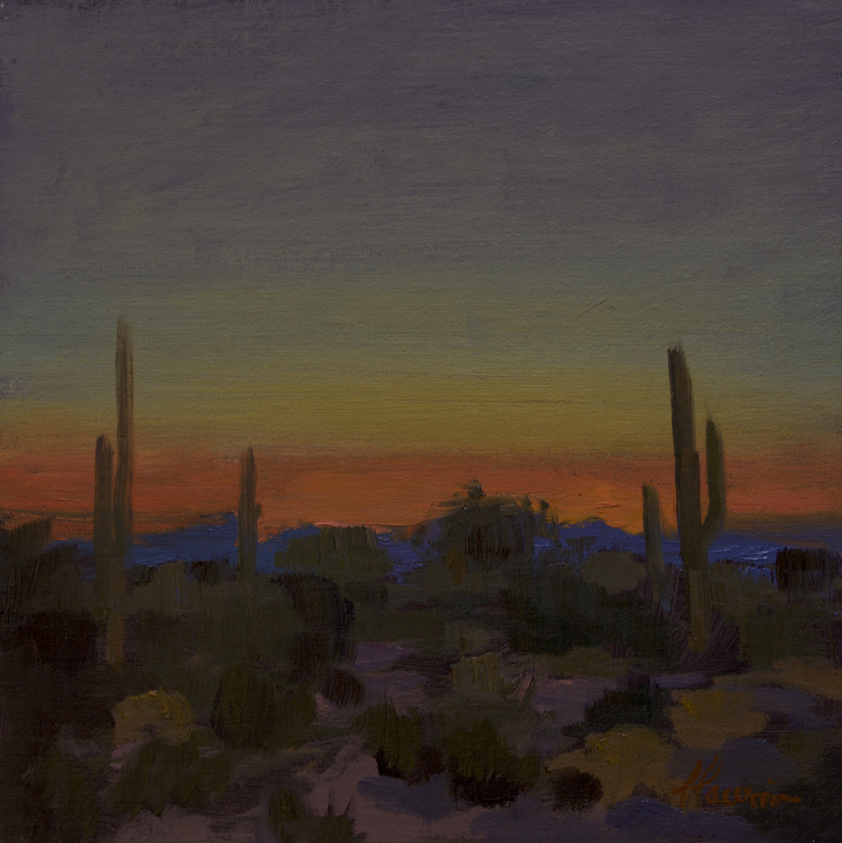 "Dusk View of Scottsdale" by Lili Anne Laurin 