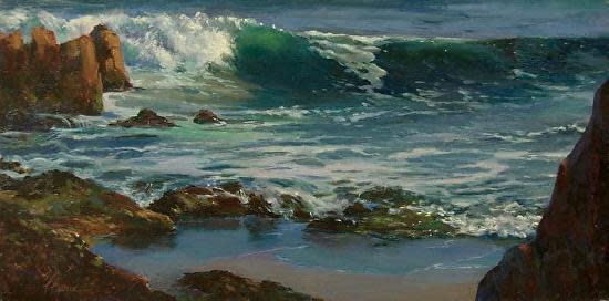 Emerald Wave by Lili Anne Laurin 
