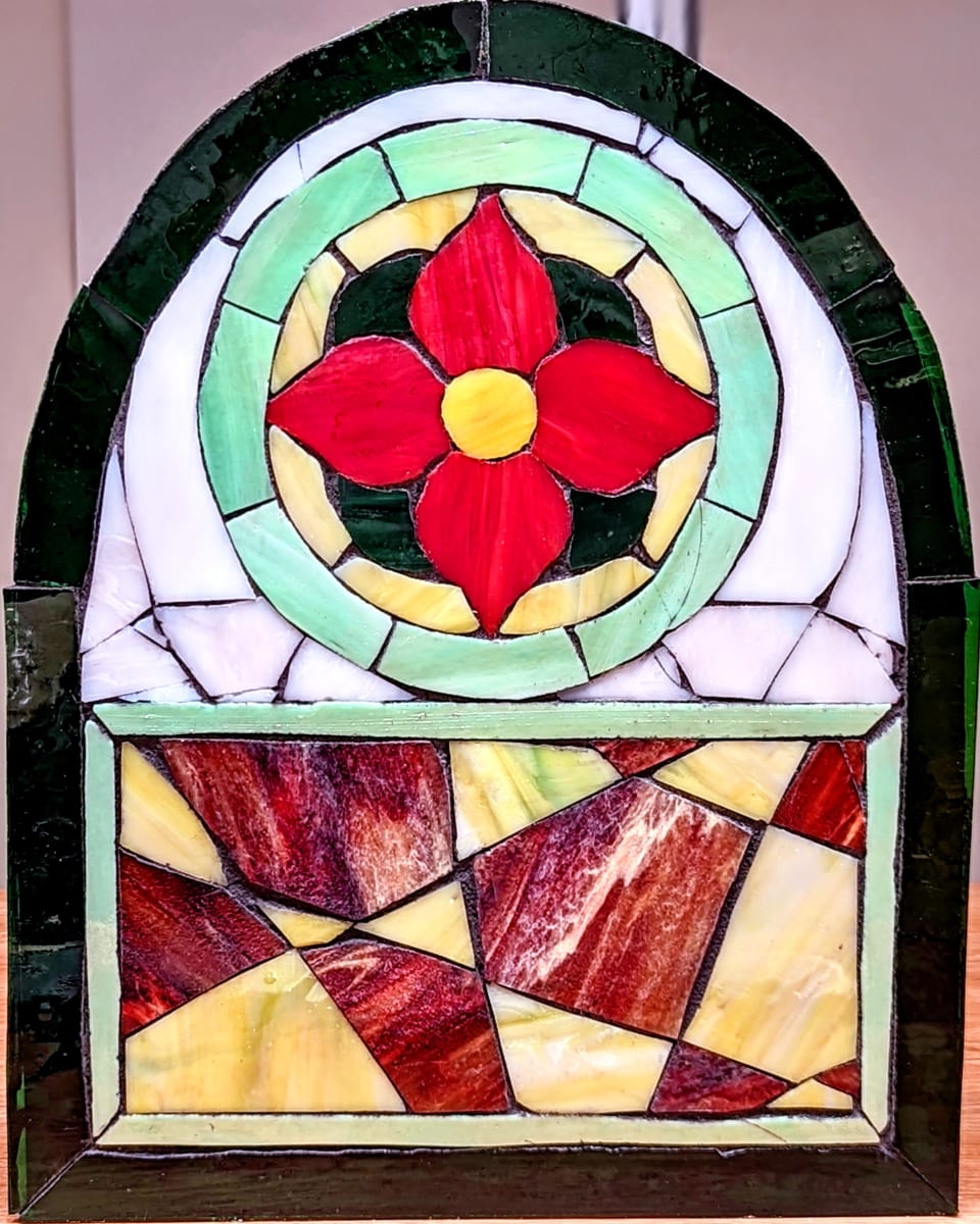 Mosaic Stained Glass "Window" by Emily Stevens 