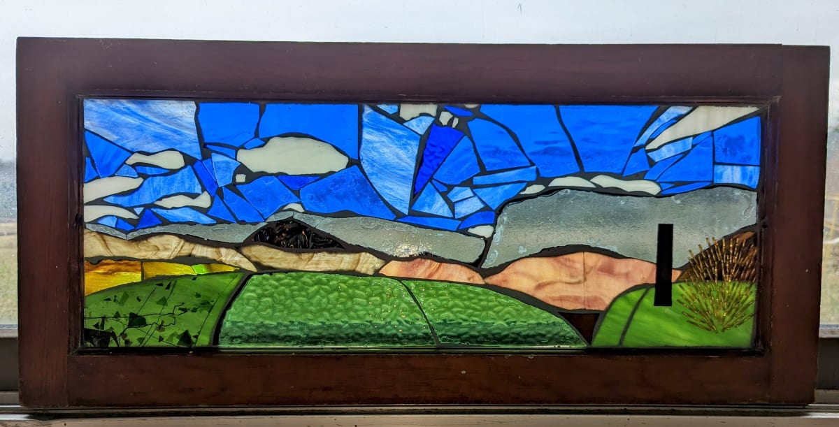 Blue Ridge Beauty by Emily Stevens  Image: Glass on Glass landscape of the Blue Ridge Mountains. 