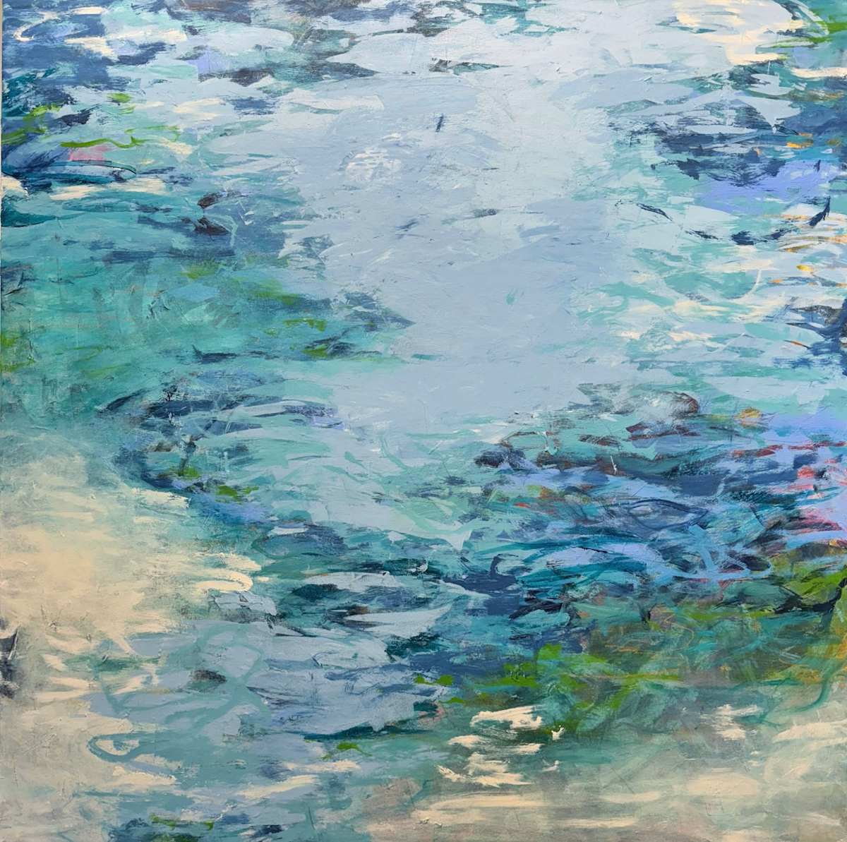 Monet Floats by Tammy Keller Contemporary Art, Image 3.