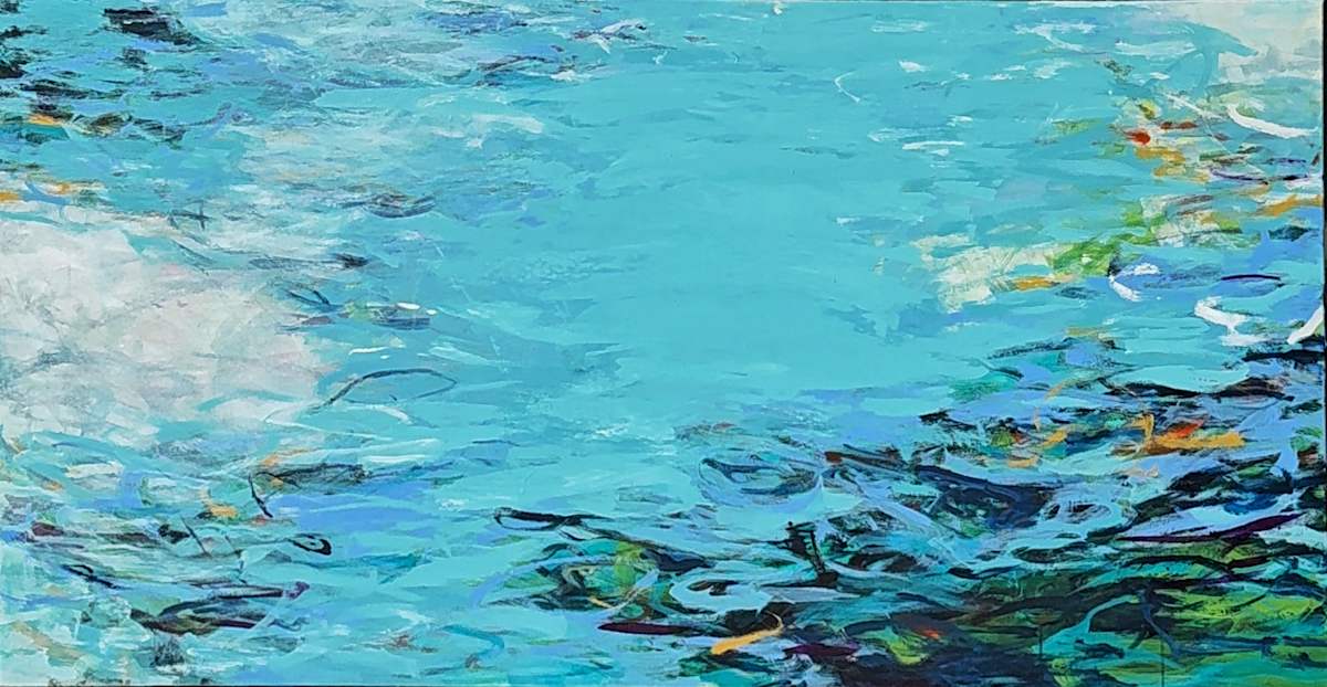 Flowing Stream to Monet by Tammy Keller Contemporary Art, Image 1.