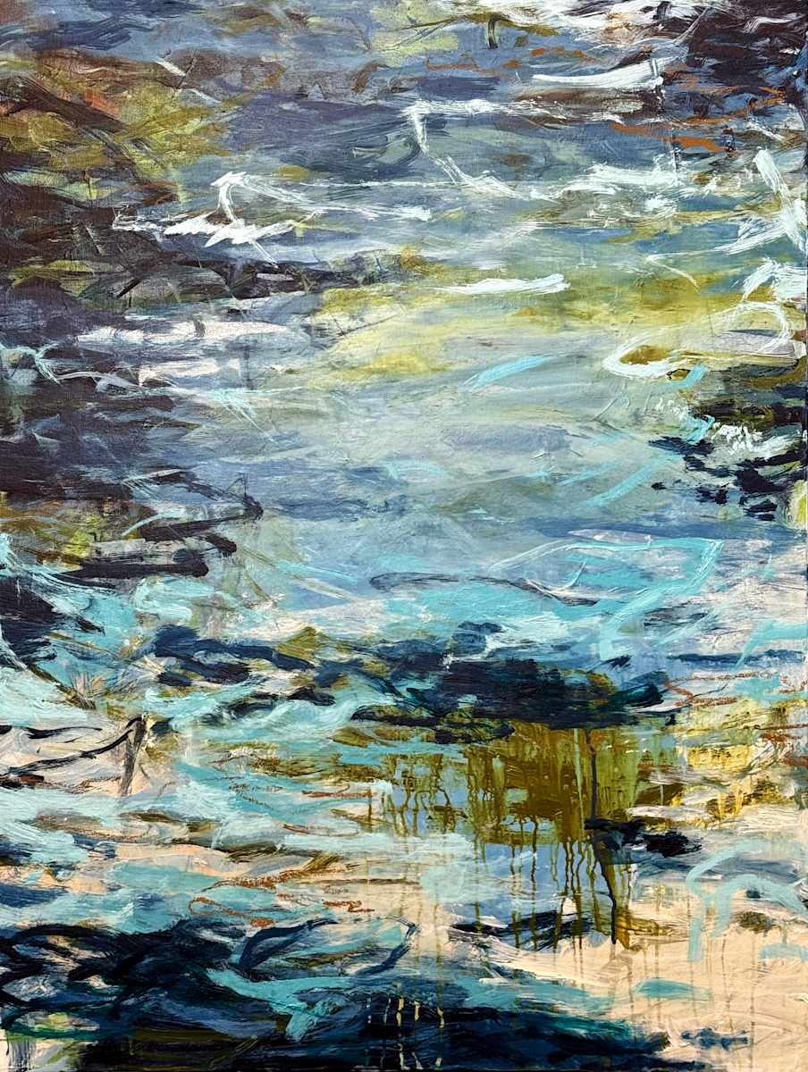 Monet’s Lake View by Tammy Keller Contemporary Art 