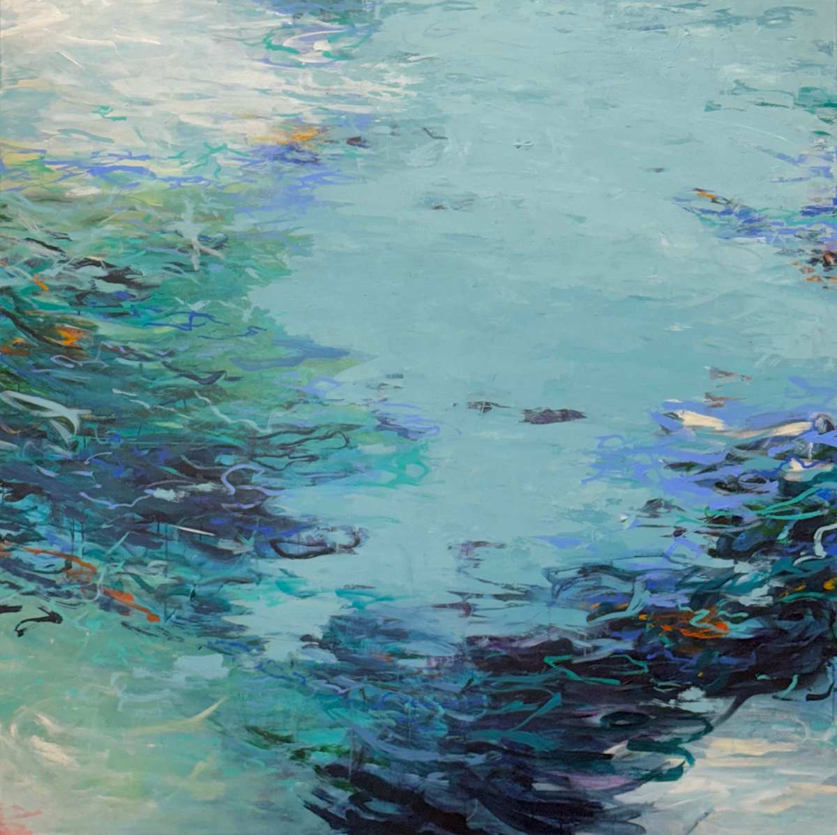 Watered In Monet by Tammy Keller Contemporary Art 