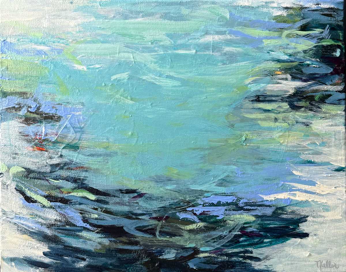 Mini Monet #4 by Tammy Keller Contemporary Art, Image 2.