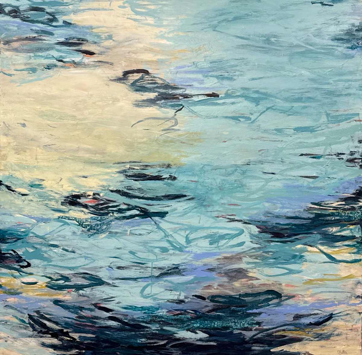 Calming Monet by Tammy Keller Contemporary Art, Image 1.