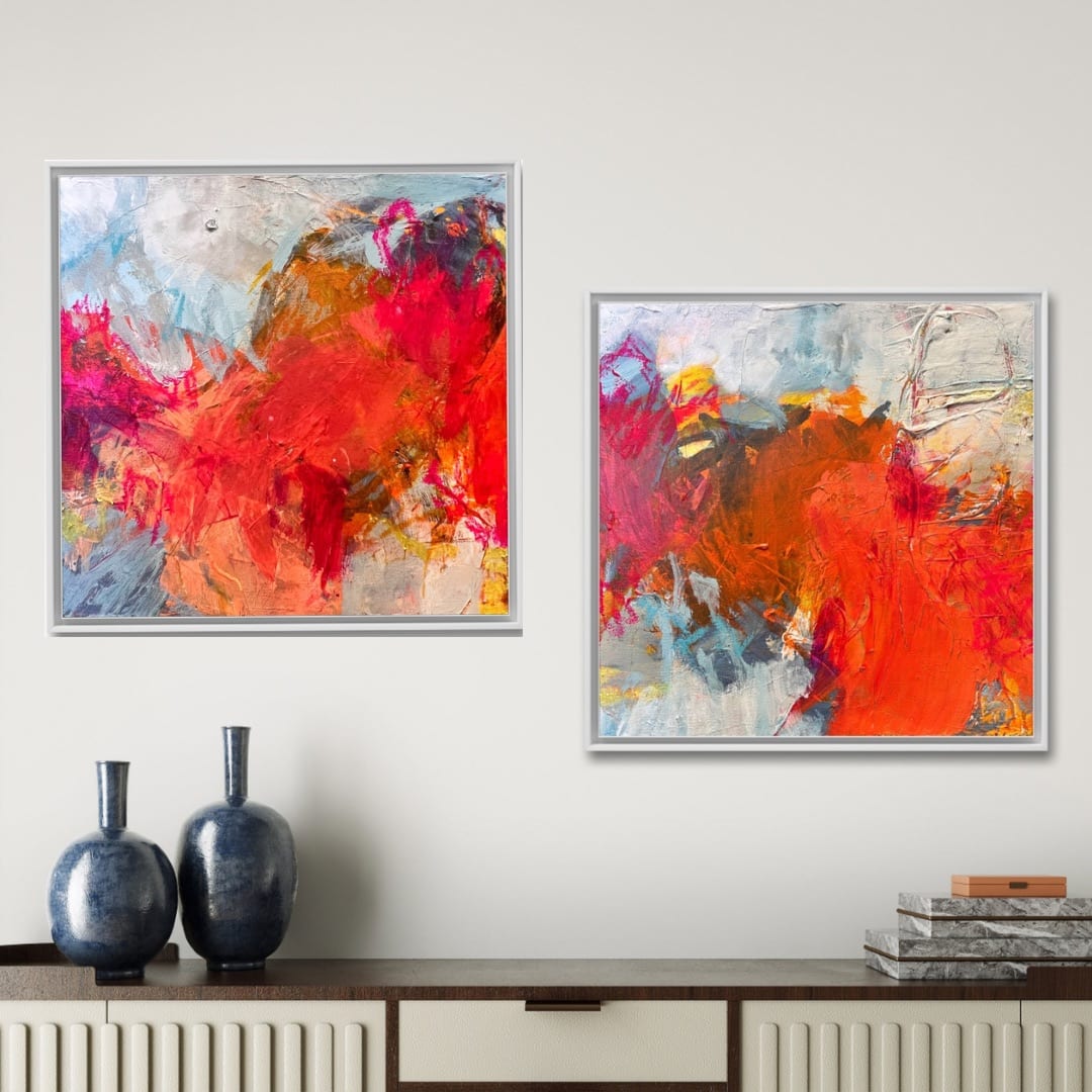 Sunset Mini I & II by Tammy Keller Contemporary Art 