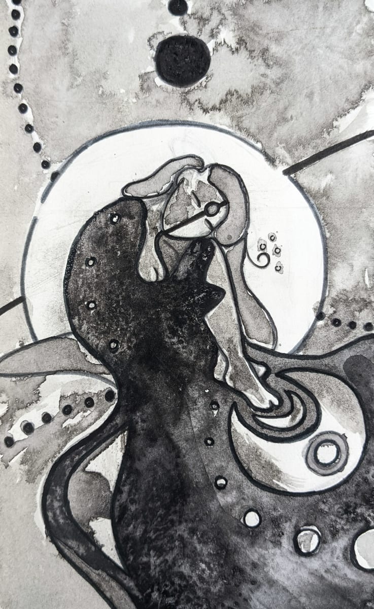 Ink Drawing VI by Lex R. Thomas 