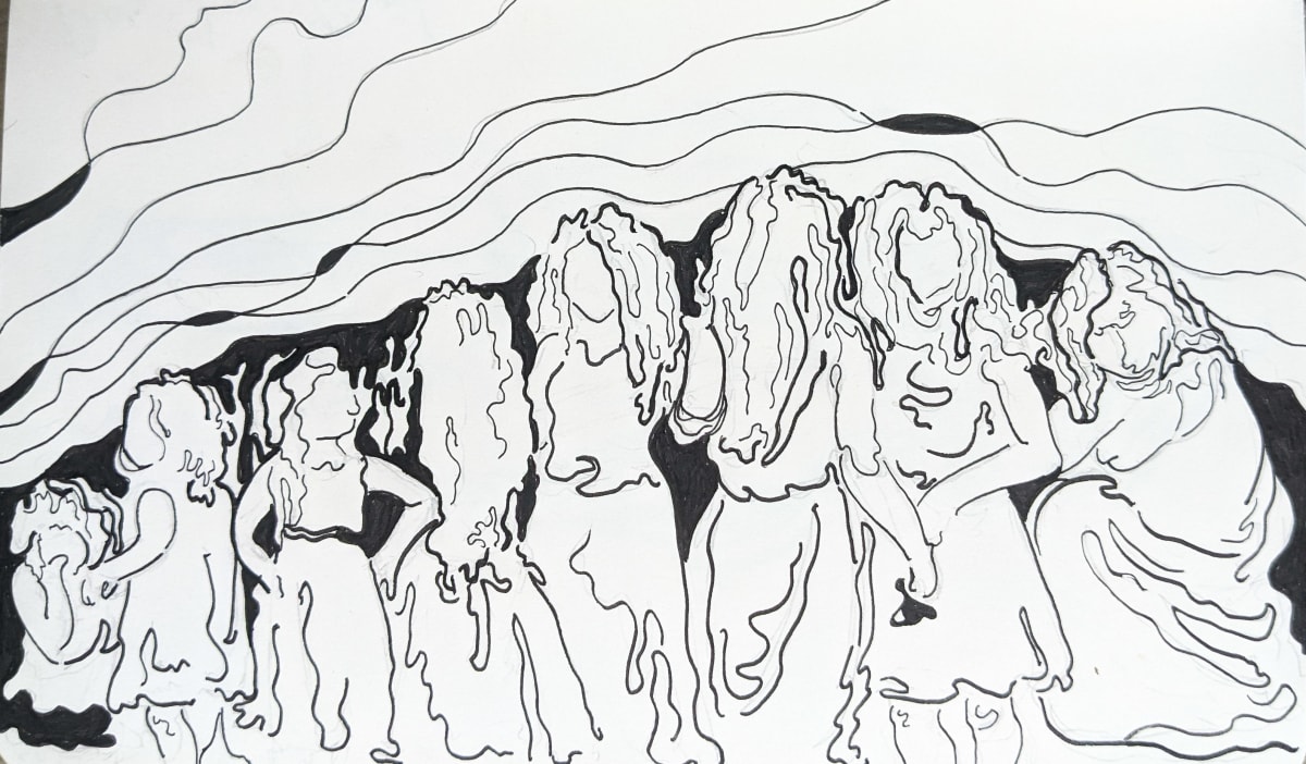 Ink Drawing V by Lex R. Thomas 