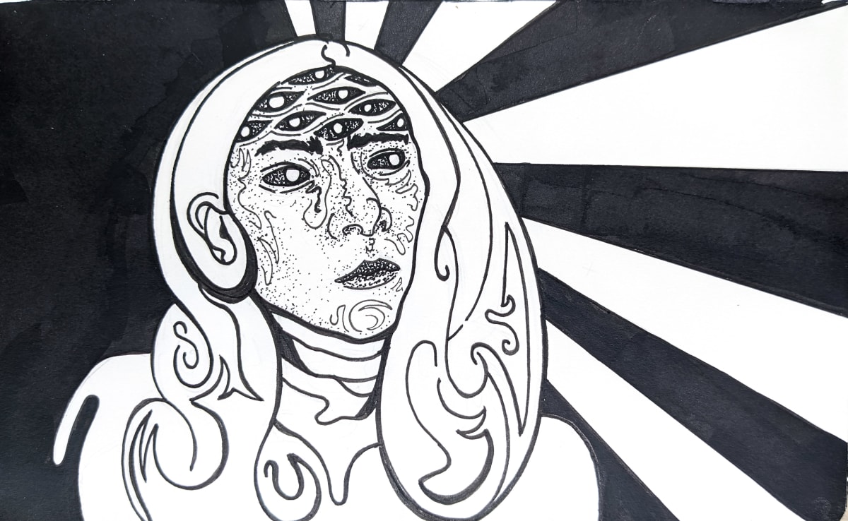 Ink Drawing 2017 II by Lex R. Thomas 