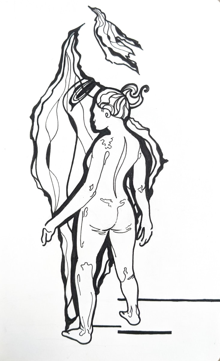 Ink Drawing 2017 IX by Lex R. Thomas 