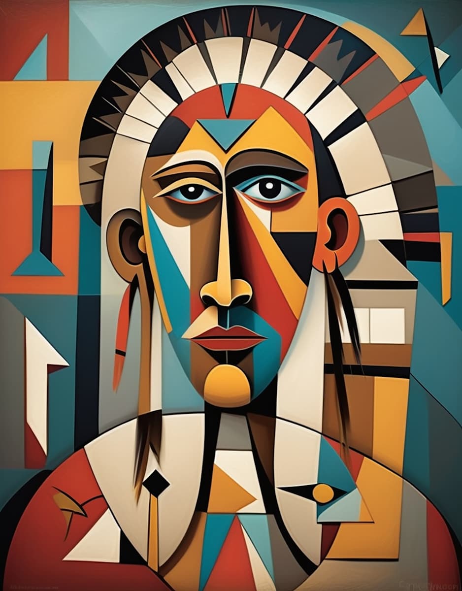 CHIEF #1 by Linda Leftwich  Image: Geometric chieftain